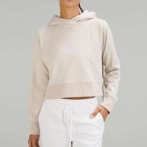 (0197) Lululemon Loungeful Cropped Hoodie *Spark Bone / Beige sz 4/6